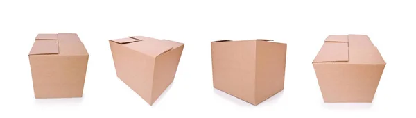 Carton boxes isolated on the white background — Stock Photo, Image