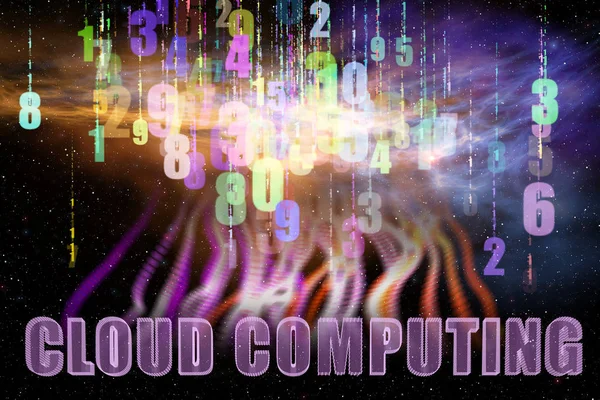 Concetto di cloud computing IT — Foto Stock