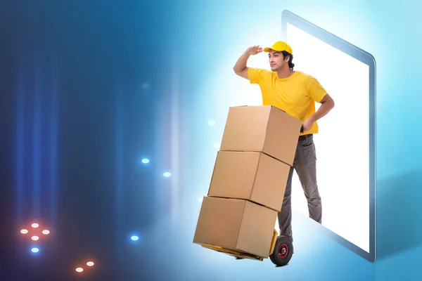 Concept of delivery of online purchases — Stock Photo, Image