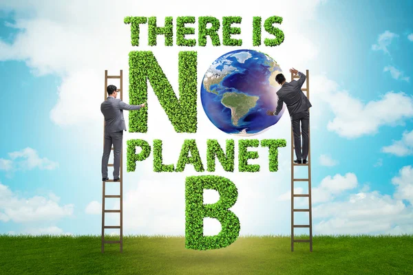 Ecologisch concept - er is geen planeet b — Stockfoto
