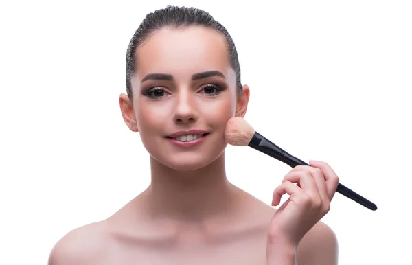 Junge schöne weibliche Mode-Modell mit Make-up — Stockfoto