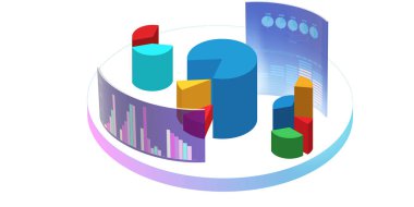 Ticaret ortamında çeşitli görselleştirme - 3D biçimlendirme