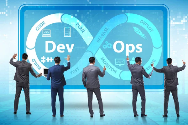 Desarrollo de software de DevOps Concepto de TI — Foto de Stock