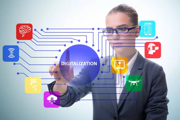 Digital transformation and digitalization technology concept — Stock Photo, Image