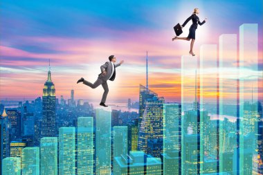 İş adamları büyüme kavramında bar çizelgelerine tırmanıyorlar