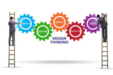 Design thinking concept in software development clipart