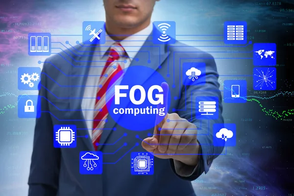Mist en rand cloud computing concept — Stockfoto