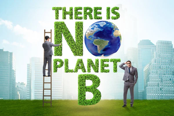Concetto ecologico - non esiste un pianeta b — Foto Stock
