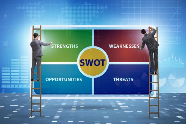 Concetto di tecnica SWOT per le imprese — Foto Stock