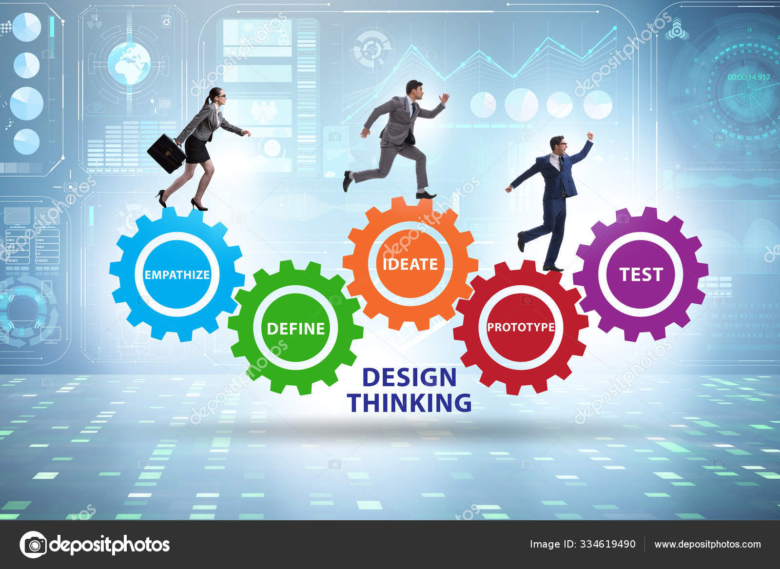 Design thinking concept in software development — Stock Photo © Elnur ...