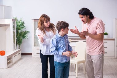 Karı-koca ve çocukla aile içi anlaşmazlık