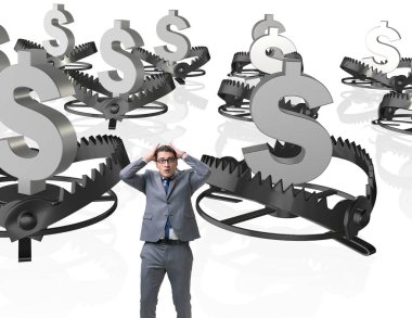İşadamı dolar tarafından tuzağa düşürüldü.