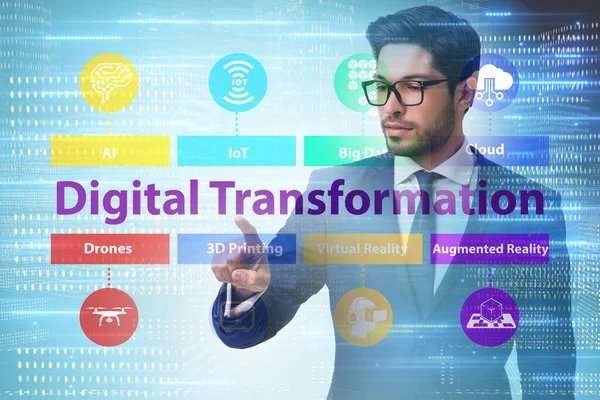 Digital transformation and digitalization technology concept — Stock Photo, Image