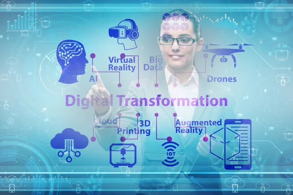 Digital transformation and digitalization technology concept — Stock Photo, Image