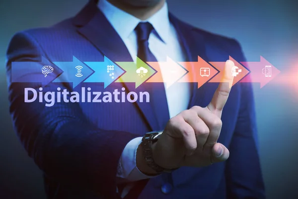 Digital transformation and digitalization technology concept — Stock Photo, Image