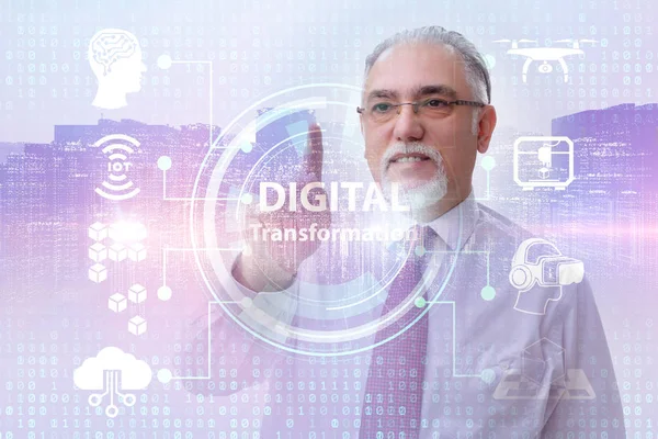 Digital transformation og digitalisering teknologi koncept - Stock-foto