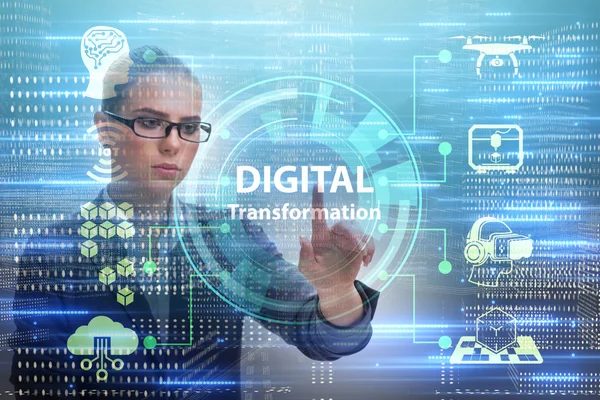 Digital transformation and digitalization technology concept — Stock Photo, Image