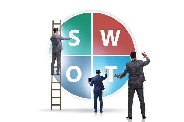 Concetto di tecnica SWOT per le imprese — Foto Stock