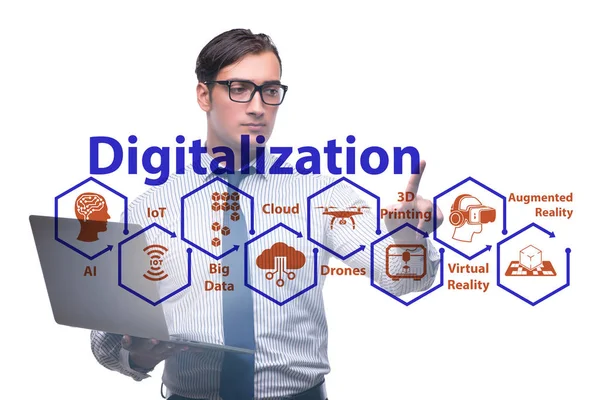 Digital transformation and digitalization technology concept — Stock Photo, Image