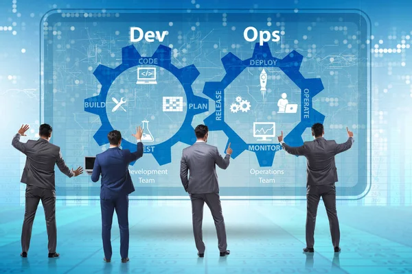 DevOps softwareudvikling IT-koncept - Stock-foto