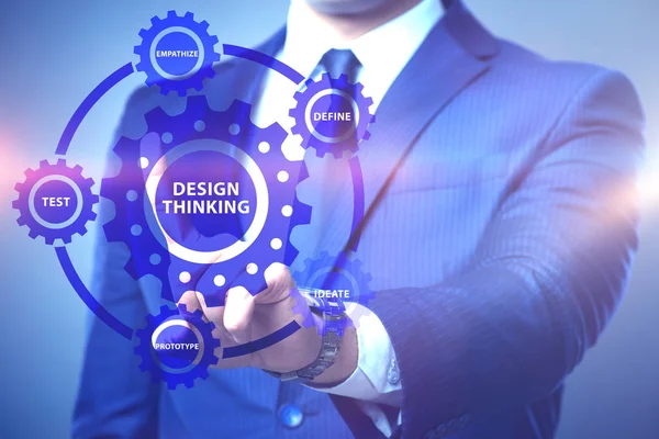 Design Thinking Konzept in der Softwareentwicklung — Stockfoto