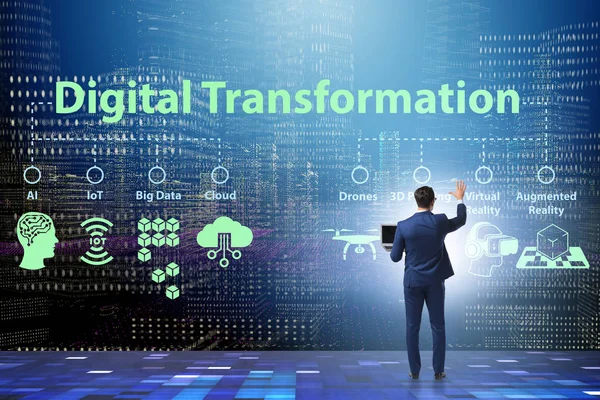 Digital transformation and digitalization technology concept — Stock Photo, Image