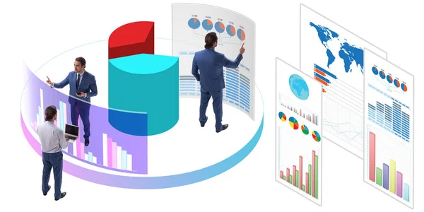 Trader che lavora in un ambiente di visualizzazione tecnica — Foto Stock