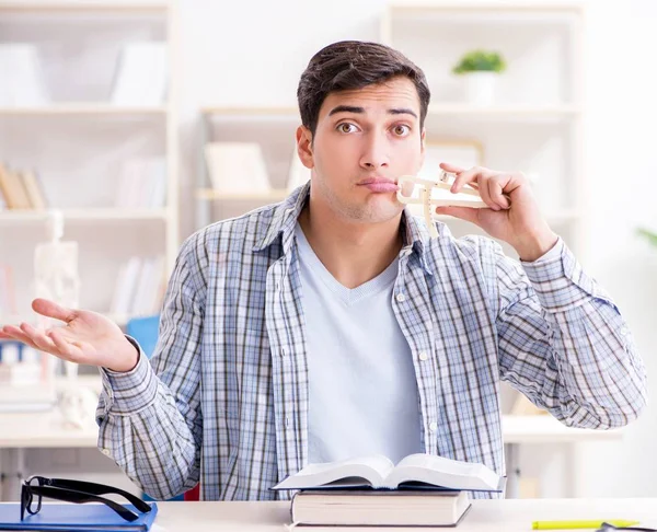 Medical student sitting at the lecture in university — Stock Photo, Image