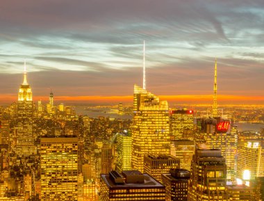 New York - 20 ARALIK 2013: Aşağı Manhattan 'ın Görünümü