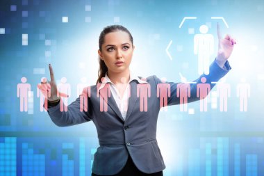 Çevrimiçi eleman alma ve iş arama kavramı