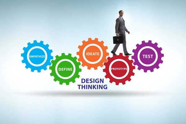Design thinking concept in software development — 스톡 사진