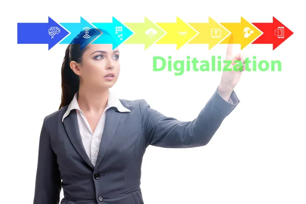 Digitale Transformation und Digitalisierungstechnikkonzept — Stockfoto