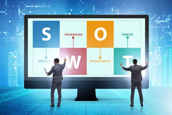 SWOT technique concept for business — Stock Photo, Image