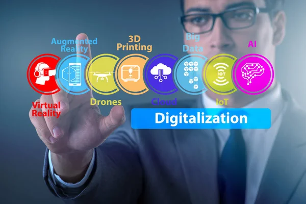 Digital transformation and digitalization technology concept — Stock Photo, Image