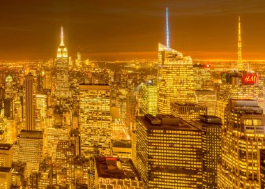 New York - 20 ARALIK 2013: Aşağı Manhattan 'ın Görünümü