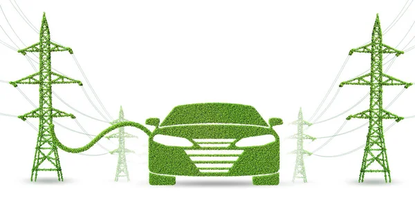 Conceito de energia verde - renderização 3d — Fotografia de Stock