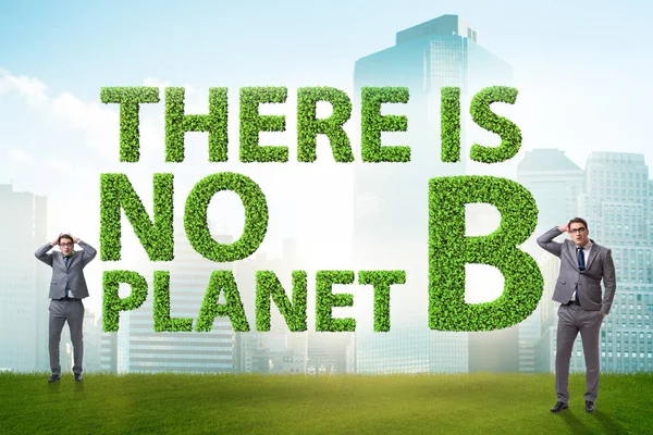Ekologiskt koncept - det finns ingen planet b — Stockfoto