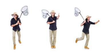 Ağı beyaza takan komik adam.