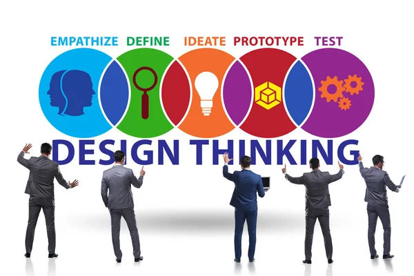 Design thinking concept in software development — 스톡 사진