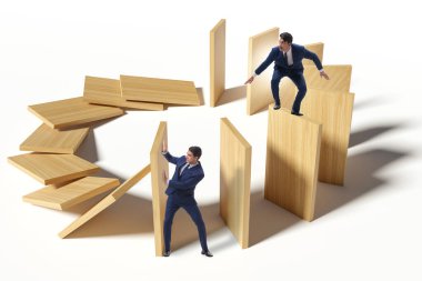 Domino etkisi ve rekabet konsepti