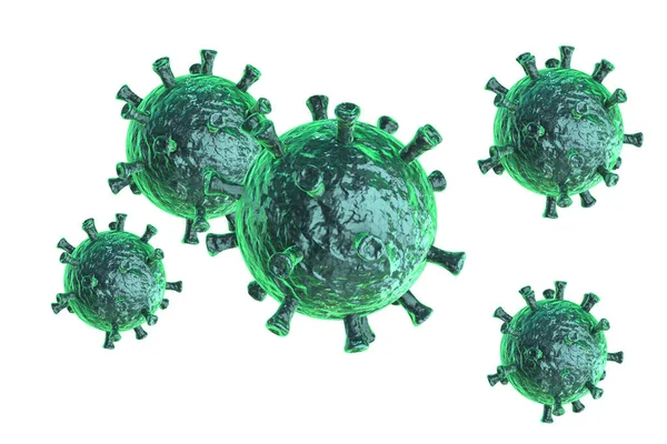 Corona virus illustratie - 3d rendering — Stockfoto