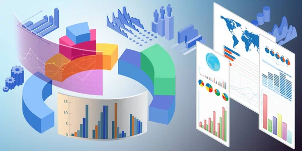 Varias visualizaciones en el entorno comercial - 3d renderizado —  Fotos de Stock