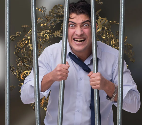 Empresário preso por fraude monetária — Fotografia de Stock