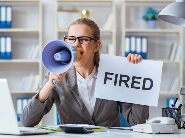 Unternehmerin boss buchhalterin working im büro — Stockfoto