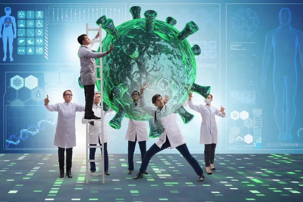 Tedavi arayan doktorla Coronavirus konsepti