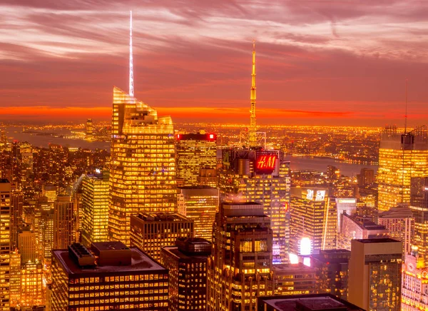 New York - 20. DEZEMBER 2013: Blick auf Lower Manhattan im Dezember — Stockfoto