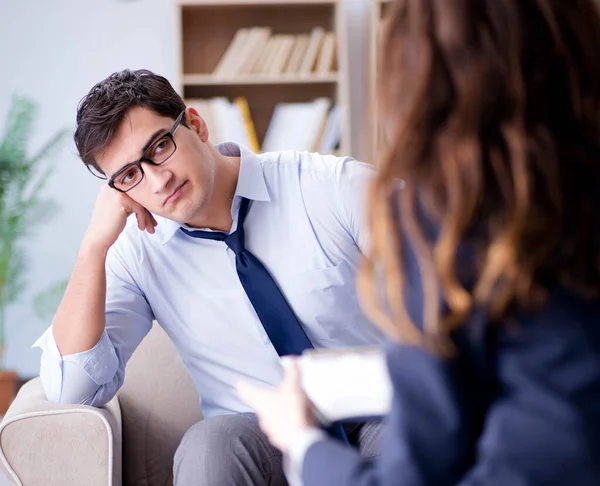 Medical concept with psychologist visit — Stock Photo, Image