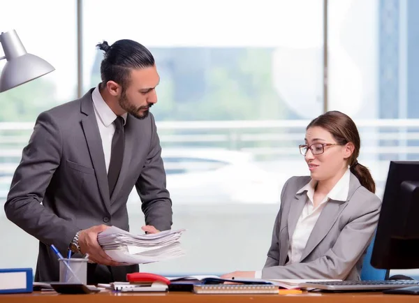 Man and woman in business concept