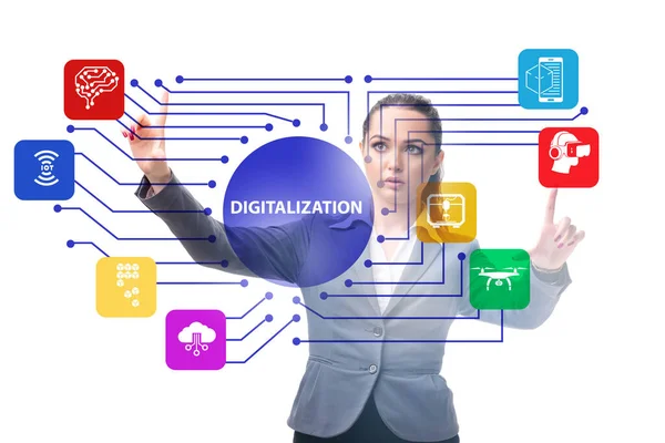 Digital transformation and digitalization technology concept — Stock Photo, Image