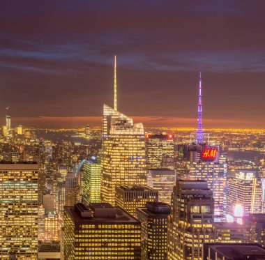 New York - 20 ARALIK 2013: Aşağı Manhattan 'ın Görünümü